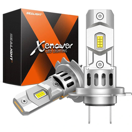 X3S H7 18000 LM 6500K Cool White LED Car Headlight Bulbs Modification Parts