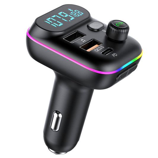 Car T70 Bluetooth  FM Transmitter 20W PD QC3.0 USB Charger