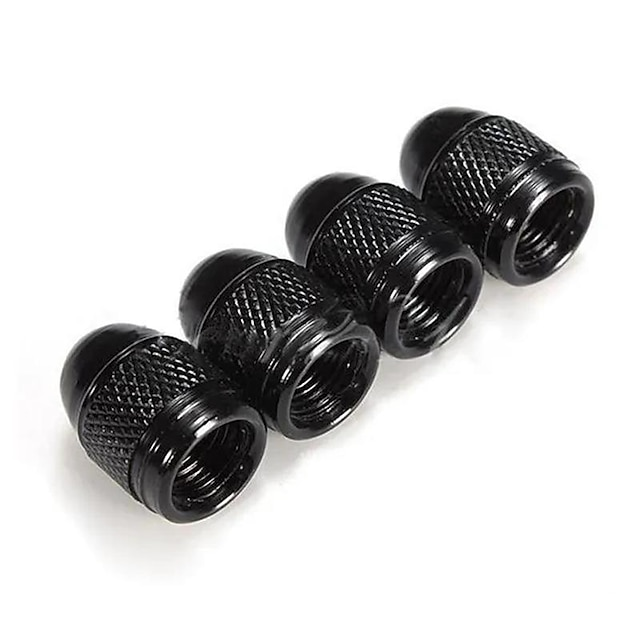 4PCS Universal  Aluminum Tire Valves Caps Dust Cap Stem Stem Caps For Car Truck Bike Decorations