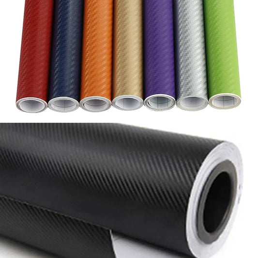 Car 3D Carbon Fiber Vinyl Film Waterproof DIY Stickers