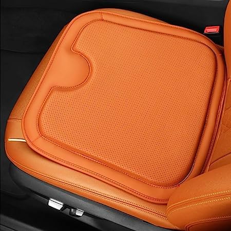 Car Leather Breathable Mesh Heightening Seat Cushion