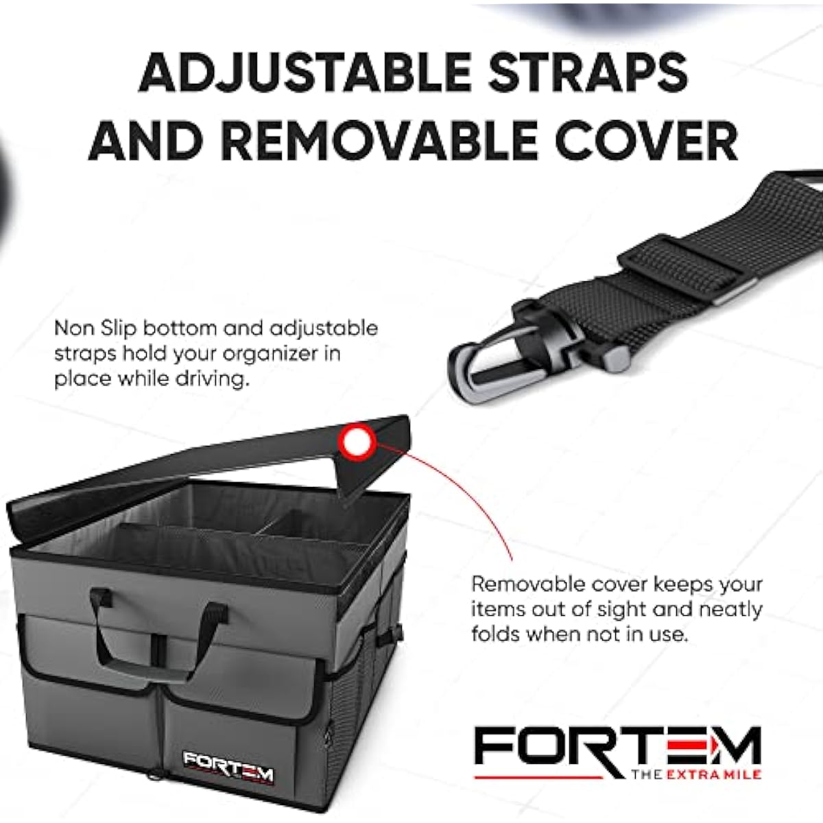 Trunk Car Collapsible Multi Compartment Storage Organizer