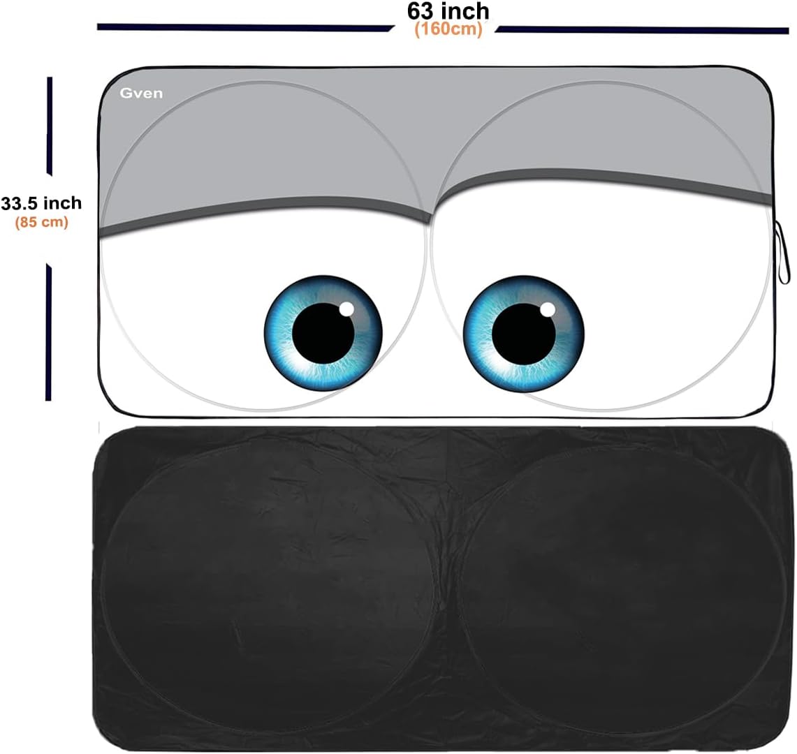 Car Gven Windshield Sun Shade Front Window Funny Cover