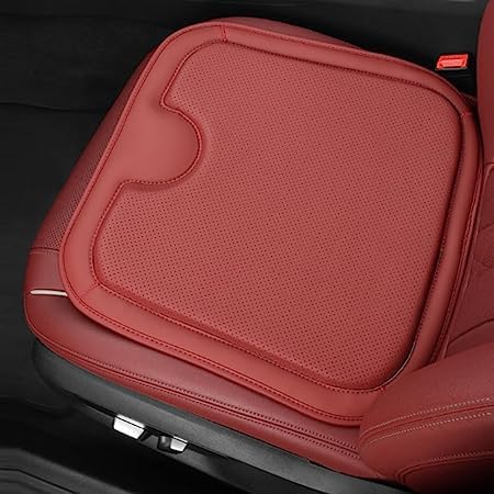 Car Leather Breathable Mesh Heightening Seat Cushion