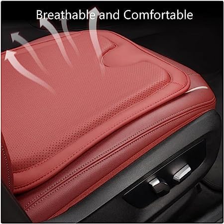 Car Leather Breathable Mesh Heightening Seat Cushion