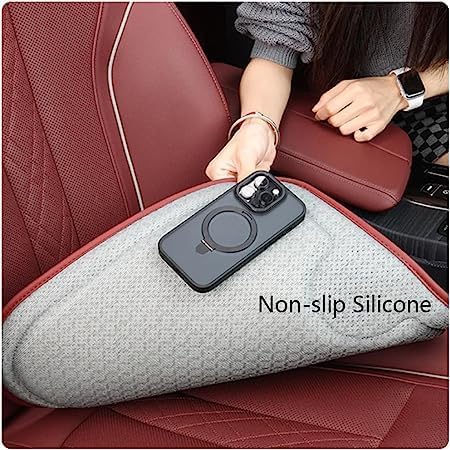Car Leather Breathable Mesh Heightening Seat Cushion