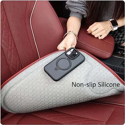 Car Leather Breathable Mesh Heightening Seat Cushion