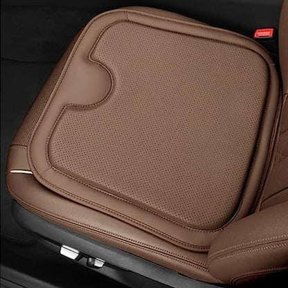 Car Leather Breathable Mesh Heightening Seat Cushion
