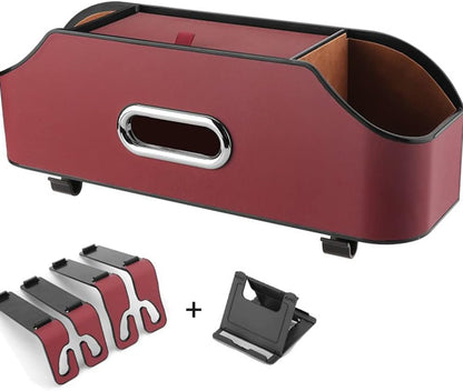 Car Rear Seat Multifunctional Storage Box Organizer