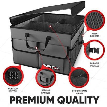 Trunk Car Collapsible Multi Compartment Storage Organizer