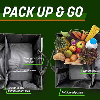 Auto Car Trunk Organizer Collapsible Multi-Compartment Automotive SUV
