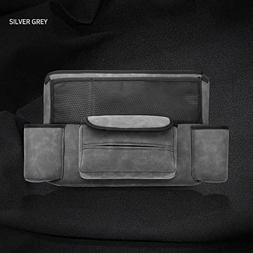 Car Handbag Holder Between Seats Suede Large Capacity Storage Organizer