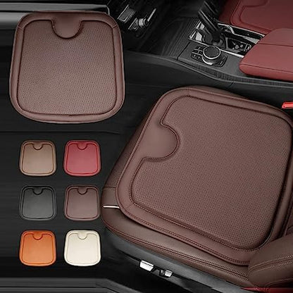 Car Leather Breathable Mesh Heightening Seat Cushion