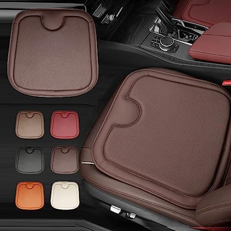 Car Leather Breathable Mesh Heightening Seat Cushion