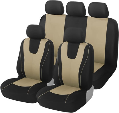 Car Full Set Polyester Automotive Breathable Waterproof Seat Covers