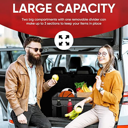 Trunk Car Collapsible Multi Compartment Storage Organizer