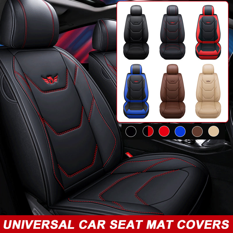 Car Mat Universal Full Cover PU Leather Breathable Seat Cushion Pad
