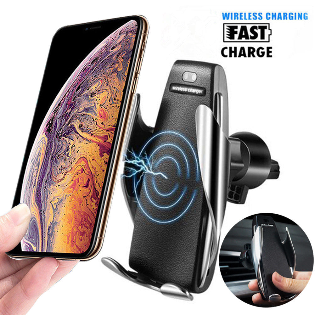Car Air Vent Phone Holder 10W QI Wireless Bracket Universal Fast Charger
