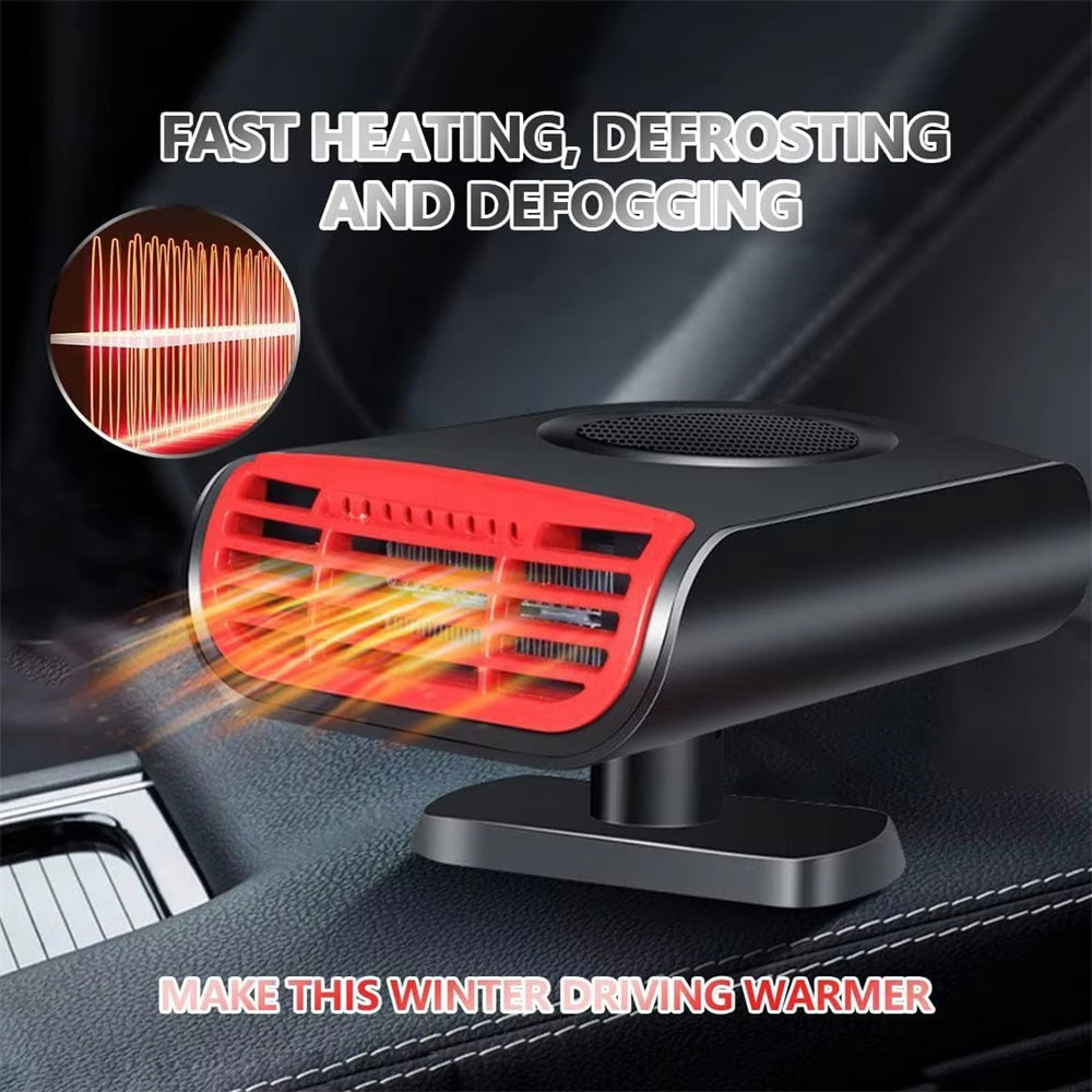 Car Cooling Heating Defrost Aromatherapy 180 Degree Rotation Fan for Sedan SUV Truck