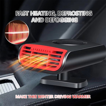 Car Cooling Heating Defrost Aromatherapy 180 Degree Rotation Fan for Sedan SUV Truck