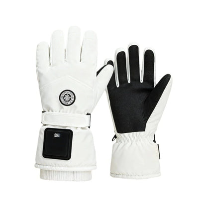 Motorcycle Riding Electric Heated Gloves USB Hand Warmer Waterproof Digital Display Adjustment Warm Mittens