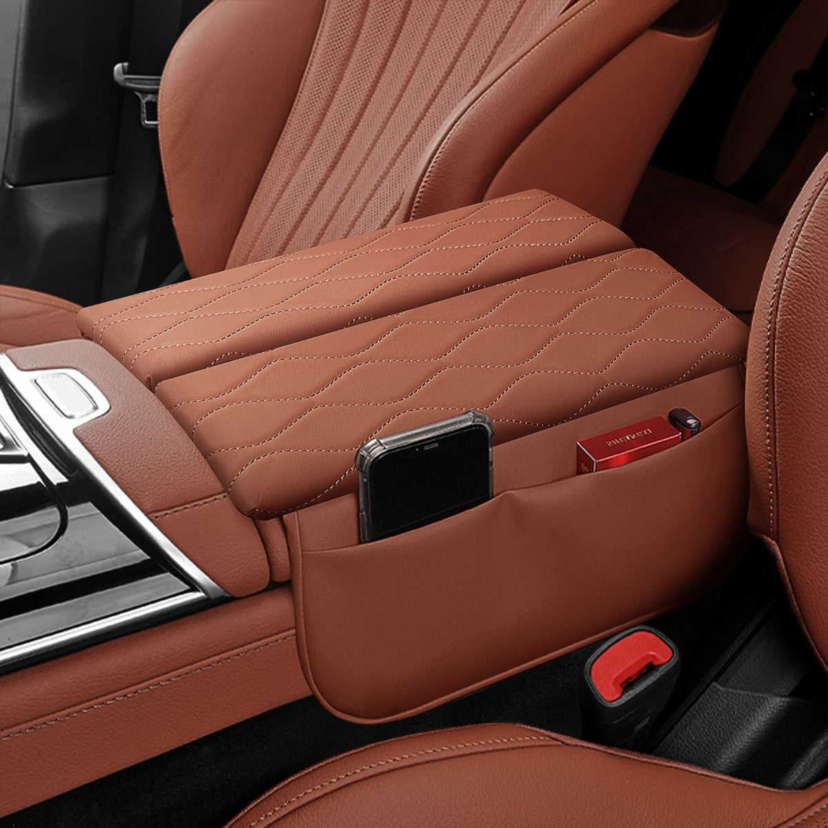 Car Center Console Armrest Box Cover Pad Organizer For Mercedes Benz