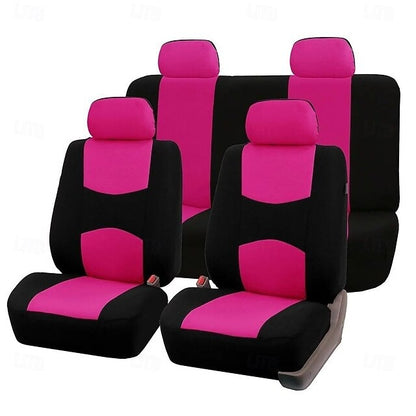 9 Pcs/set Universal Car Seat Covers Full Set Breathable Seat Protectors