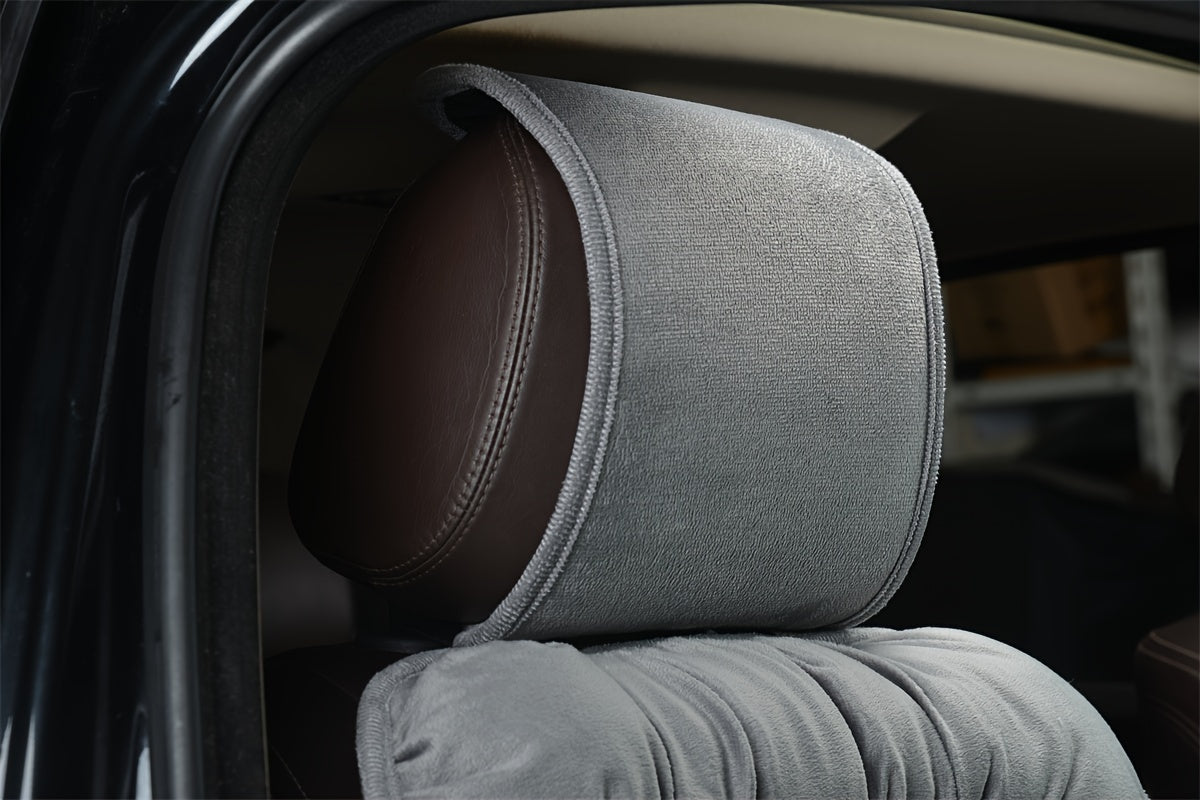 Car Seat Cushion Luxury Winter Ultra-Soft Plush Extra Thick Seat Cover