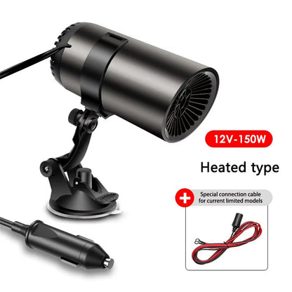 12V/24V 150W Car Heater Portable Electric Fan Automatic Windshield Dryer Defroster