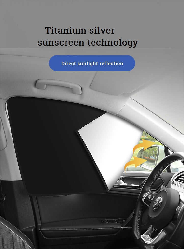 Car Sun Shade UV Protection Curtain Window Sunshade Side Summer Protection Window
