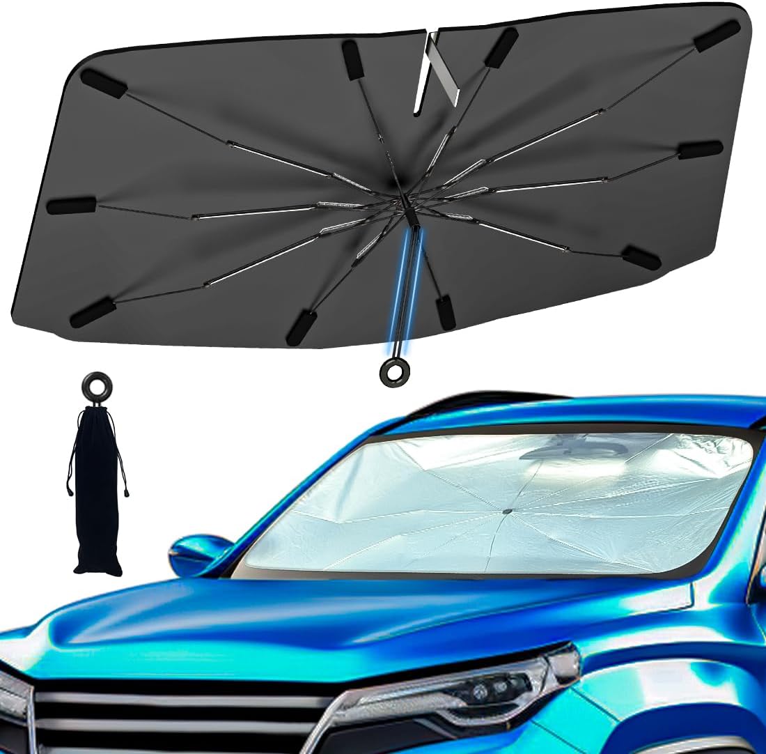 Car Windshield Sun Shade Foldable Umbrella Cover