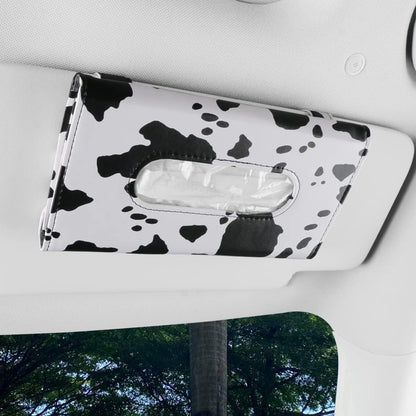 Car Leather Tissue Mask Holder Sun Visor Napkin Organizer