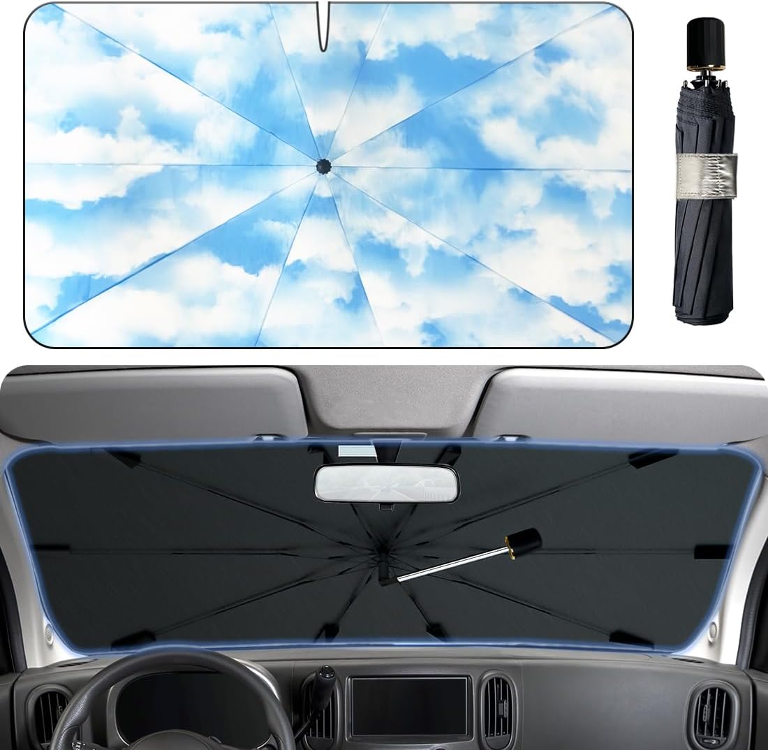 Car Windshield Sun Shade Foldable Umbrella Cover