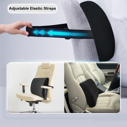 Car Chair Heated Lumbar Support Cushion 3 Heat Settings