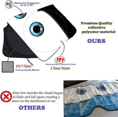 Car Gven Windshield Sun Shade Front Window Funny Cover