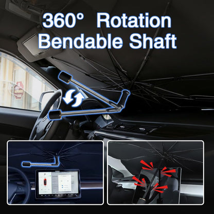 Car Windshield Sun Shade Foldable Umbrella Cover