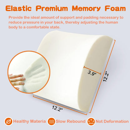 Car Chair Heated Lumbar Support Cushion 3 Heat Settings