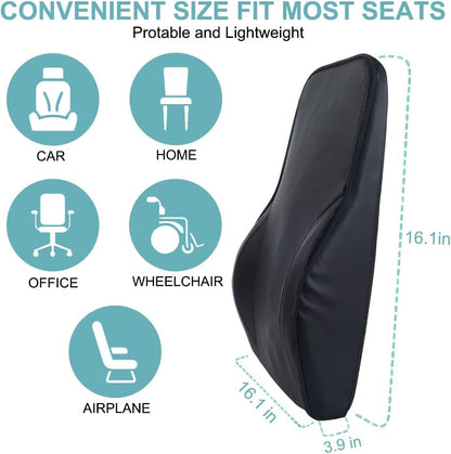 Car Hippo Lumbar Pillow Memory Foam Back Support Seat Cushion