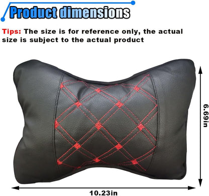 2PCS Car Neck Pillow Breathable Head Neck Soft Pillow