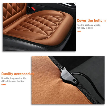 12V Car Seat Heater Cushion Electric Heated Winter Heated Constant Temperature Seat Cushion