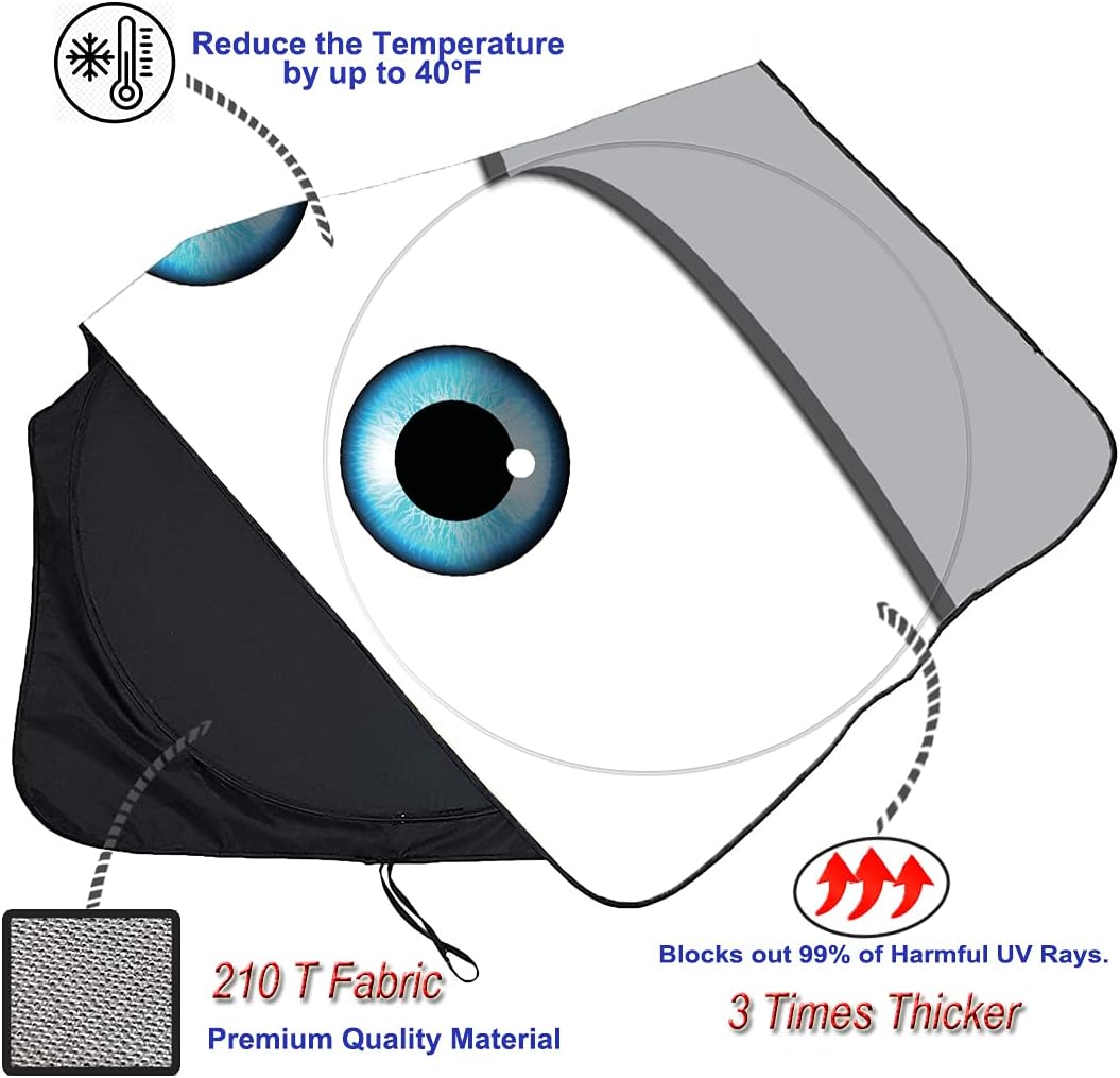 Car Gven Windshield Sun Shade Front Window Funny Cover