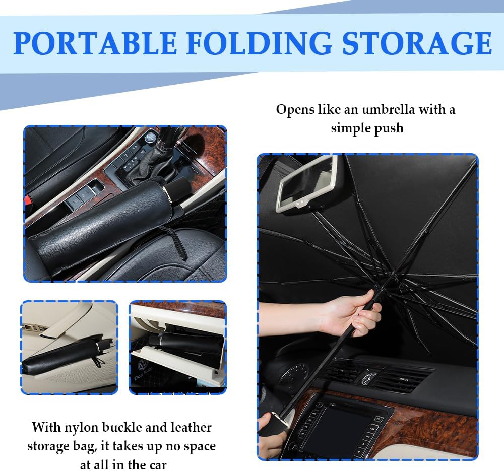 Car Shade Umbrella Front Windshield Nano 5-Layer Cover