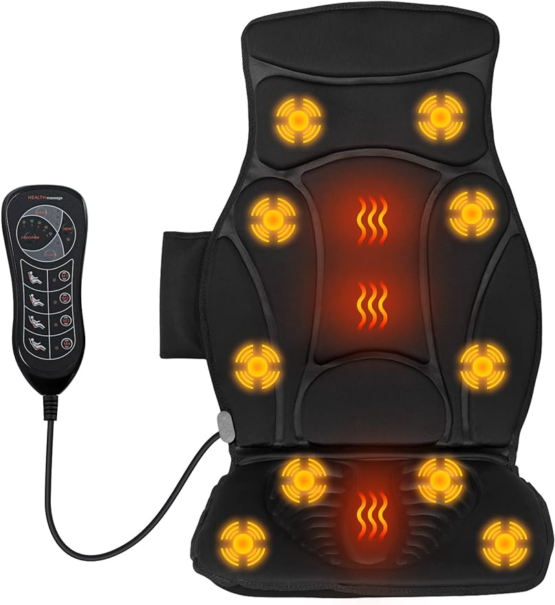 Car Massage Seat Cushion Back Chair Covers
