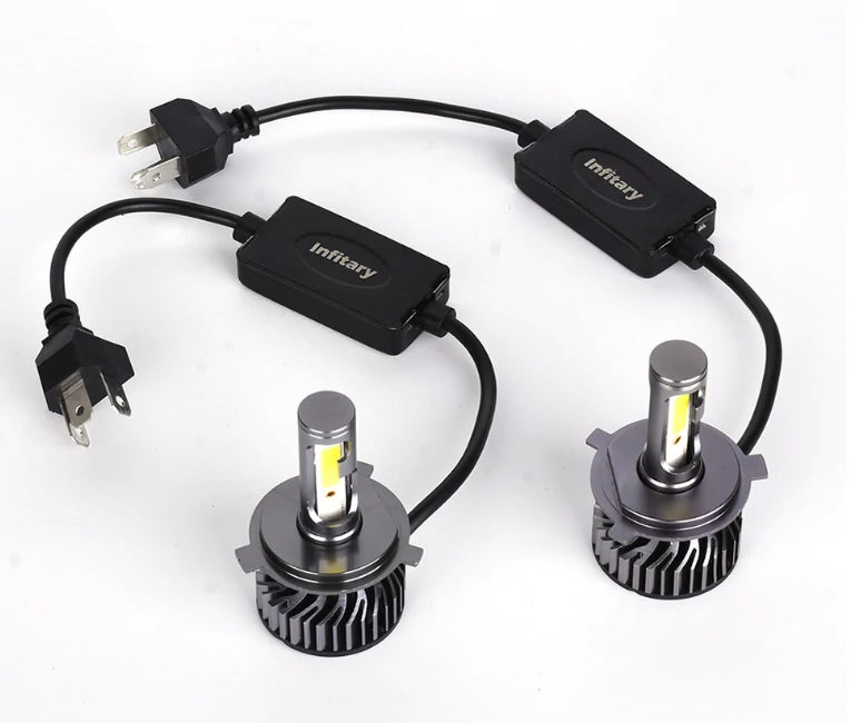 12V H4 H7 H11 Car Auto COB LED Super Bright Modified Headlight Bulbs 2 packs