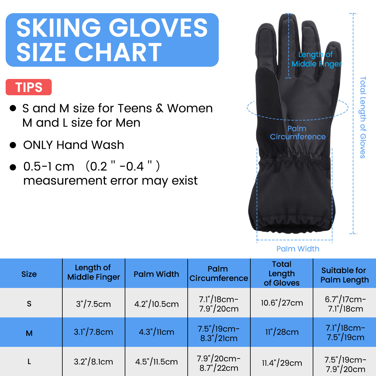 Motorcycle Bicycle Running Skiing Winter Touch Screen Gloves