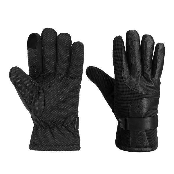Motorcycle Leather Touch Screen Winter Warm Gloves