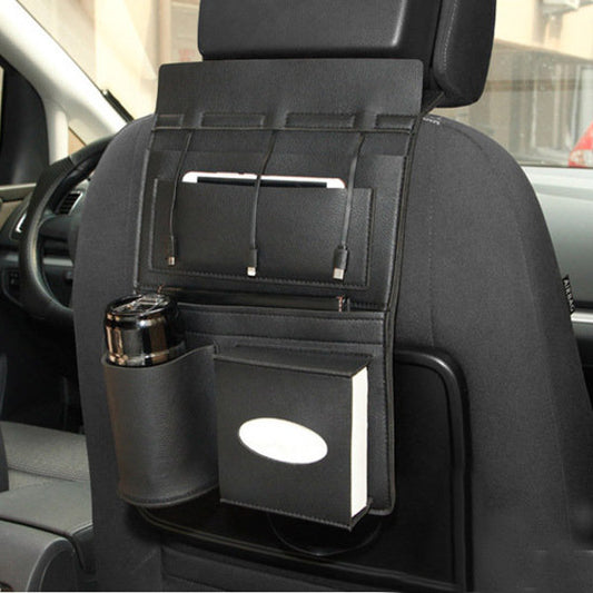 Car Seat Back Multi Pocket Micro Usb 8 Pin Type-c Charging Cable Organizer
