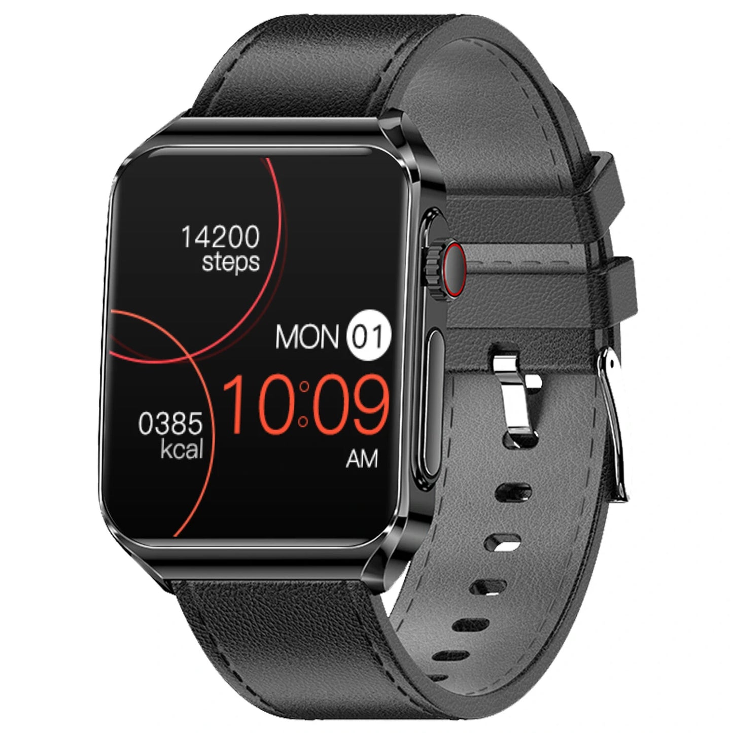 ECG HRV 1.85 Inch AMOLED 3D Curved Screen Heart Rate Blood Blueteeth Watch