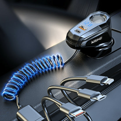 Car Charger With Type-C PD Super Fast Charge USB Charging