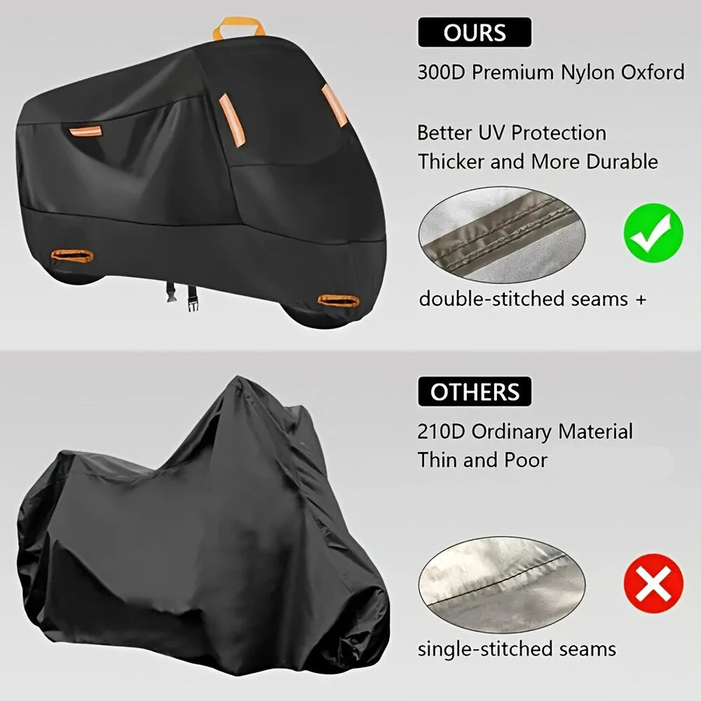 Motorcycle Rainproof Sunscreen Anti-UV Thickened Oxford Cloth Dust Cover